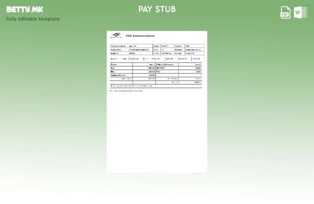 Модерен стил CDSL Ventures Limited шаблон за уплатница